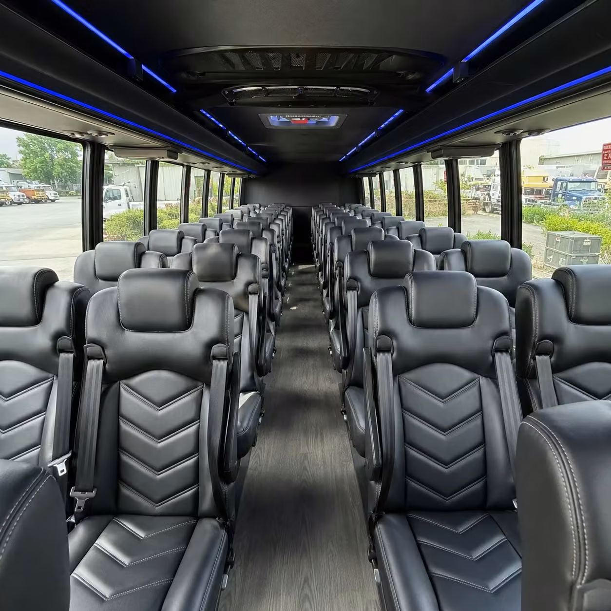 35 passenger minibus inside