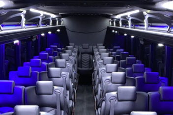 Vacaville Charter Bus Interior